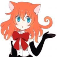 «A Magic Cat Girl» sticker set