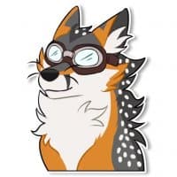 «IndigoFox» sticker set
