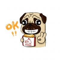 «cutedog» sticker set