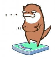«Kotsumetti of Small-clawed otter 02» sticker set