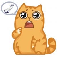 «cockcat» sticker set