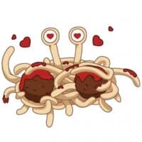 «Spaghetti Monster» sticker set