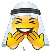 «Arabic smiles» sticker set