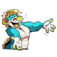 «SammyTheBigBear» sticker set