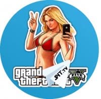 «Grand Theft Auto – S4T.tv» sticker set