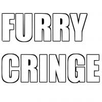 «FURRY CRINGE» sticker set