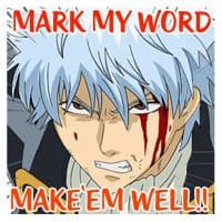 «GINTAMA Shout! Sticker! @Nekosticker» sticker set