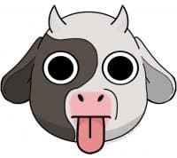 «Cow Chop» sticker set