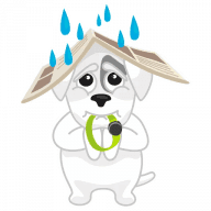 «Mishiko the dog» sticker set