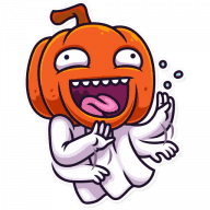 «Halloween Ghost» sticker set